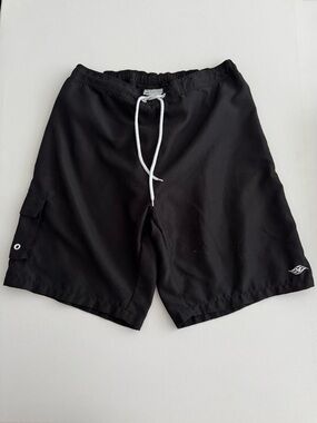 Disney Cruise Line DCL Men’s Black Board Shorts Swim Trunks Wave Logo Sz L